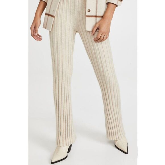 Anine Bing 100% Wool Ribbed Val Pants Size Medium - Picture 3 of 14